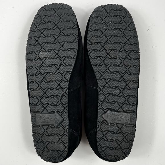 BEARPAW Men's Suede PAWZ Size 12 Black Slipper Shoe Slip-on Rubber Grandpacore - Picture 11 of 11